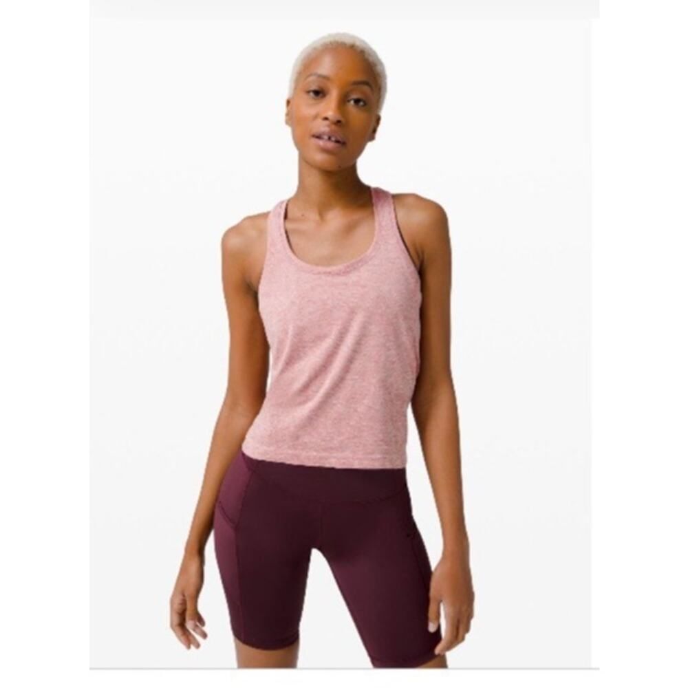 Lululemon Swiftly Tech Racerback 2.0 *Race Length Cherry Tint / White Size 8